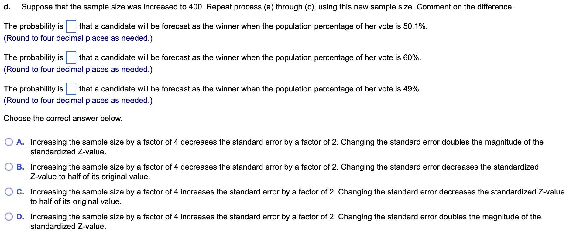 Solved A Political Pollster Is Conducting An Analysis Of | Chegg.com