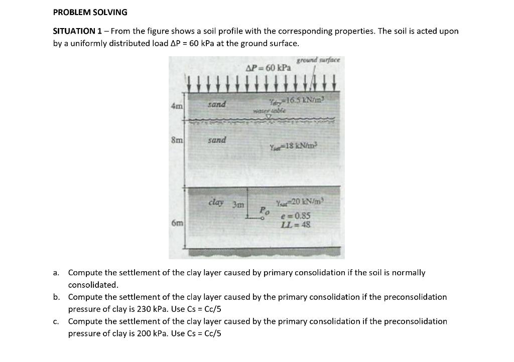 Solved PROBLEM SOLVING SITUATION 1 - From the figure shows a | Chegg.com