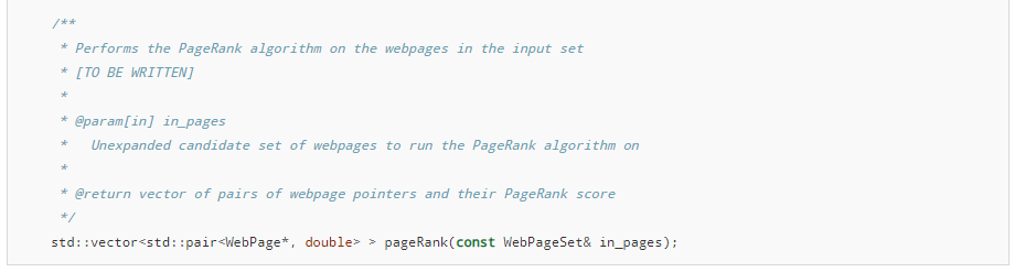 * Performs the PageRank algorithm on the webpages in | Chegg.com