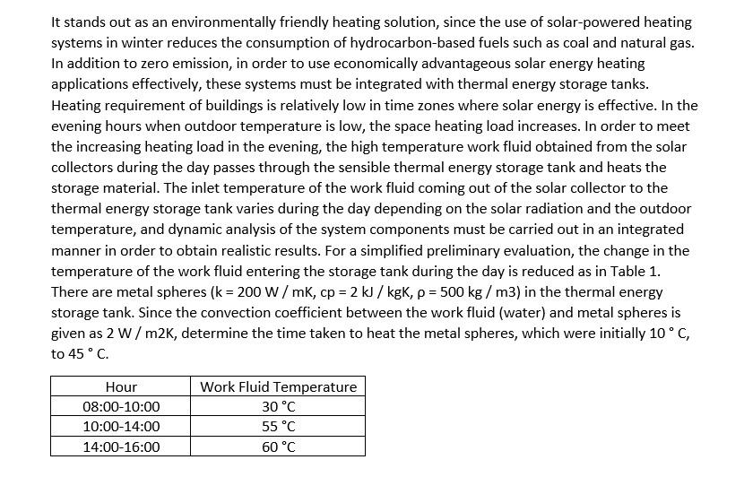 Solved It stands out as an environmentally friendly heating | Chegg.com