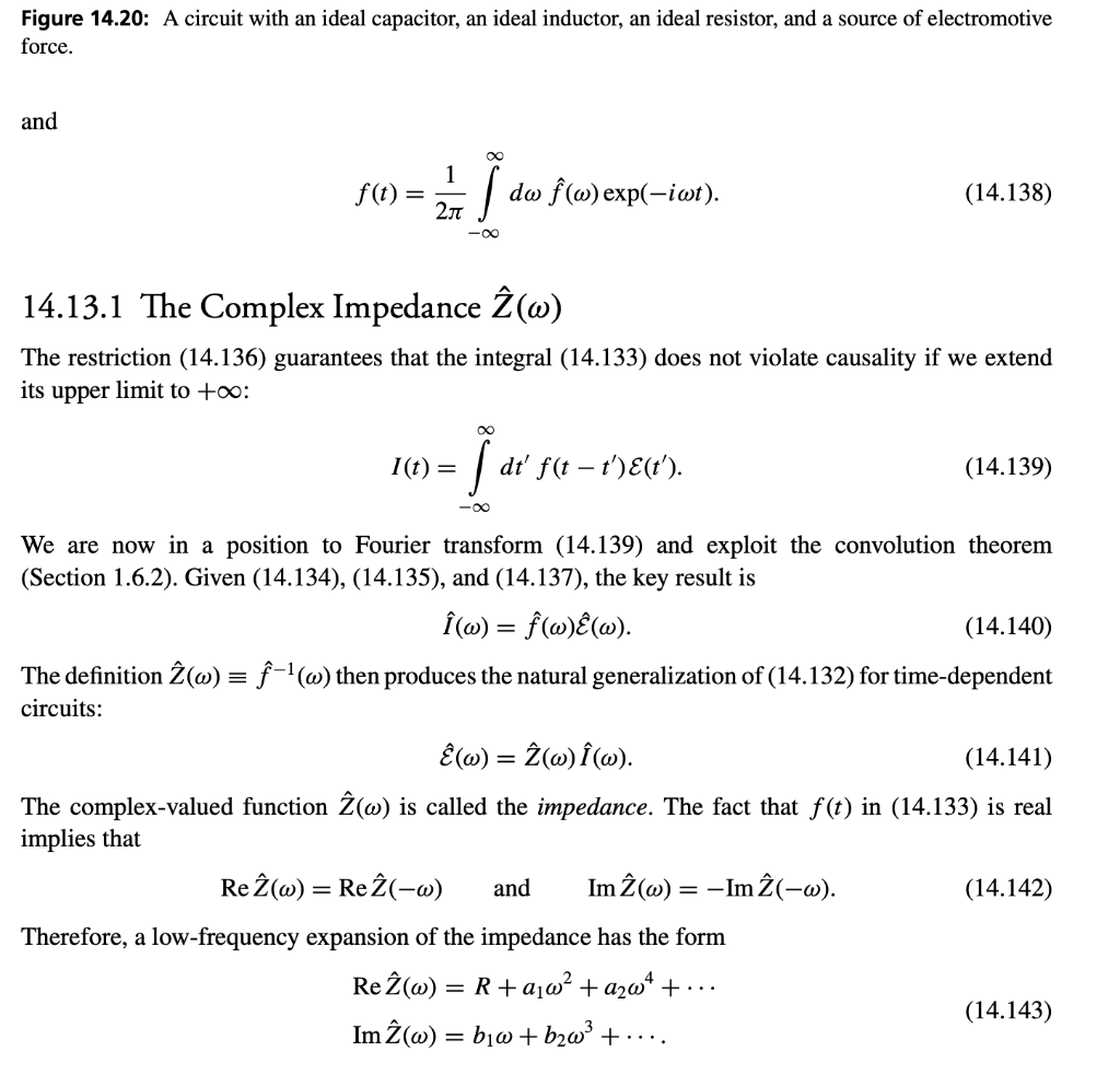 Solved 6 Show That Eqs 14 142 Are Valid When F T Is Chegg Com