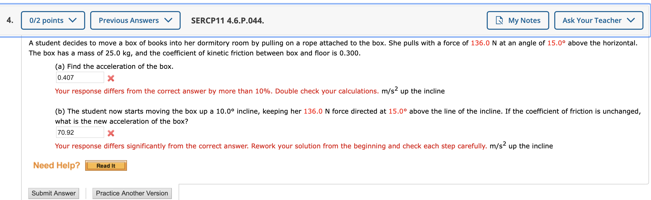 Solved 0 2 Points V Previous Answers V S Ercp11 Chegg Com