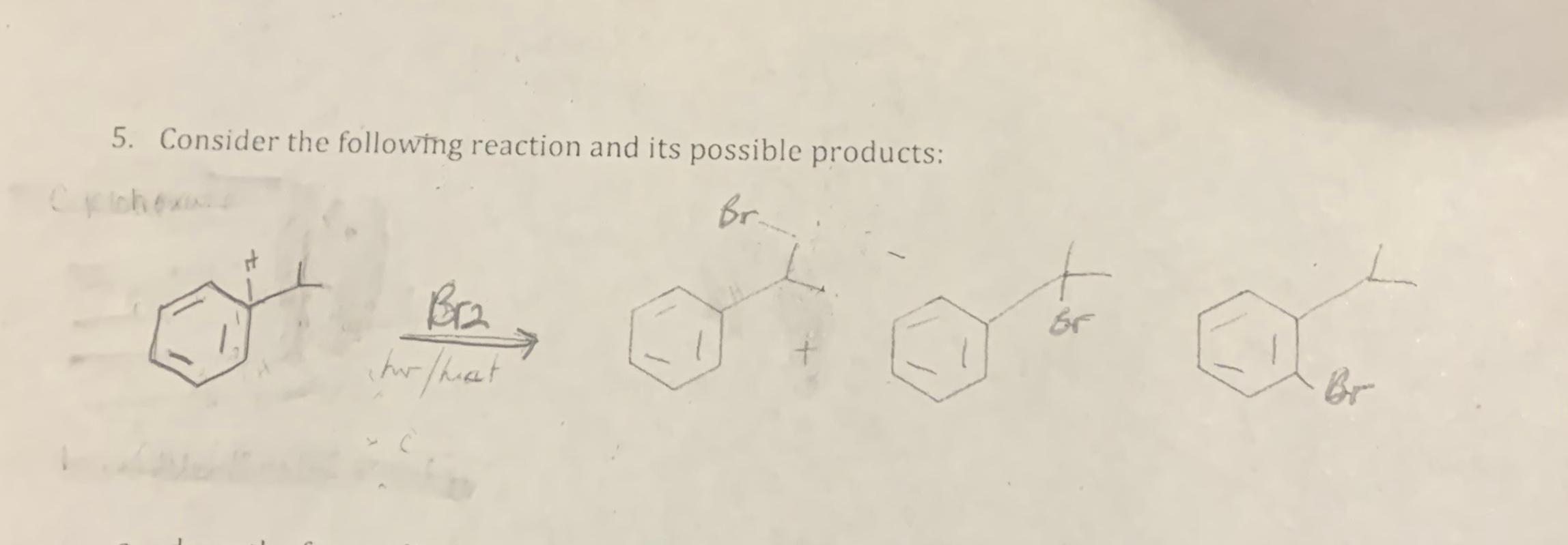 Solved 5. Consider The Following Reaction And Its | Chegg.com