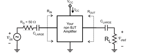 Solved Please design a single stage BJT amplifier to the | Chegg.com