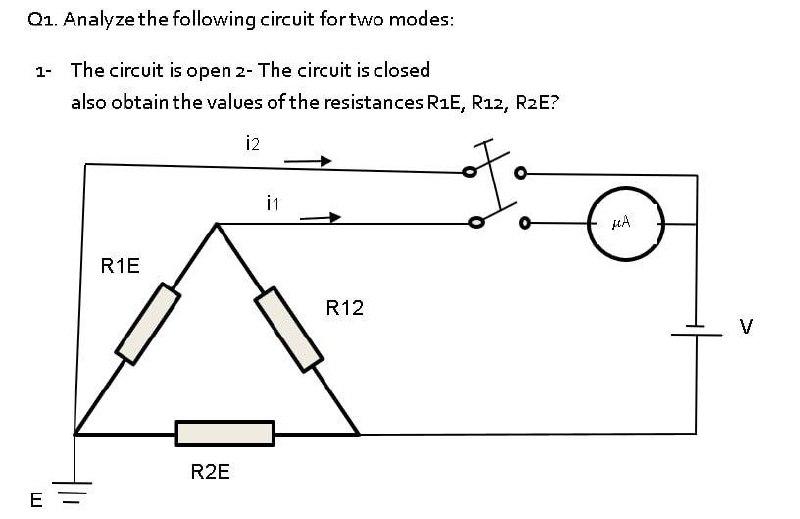 Solved Q1. Analyze the following circuit fortwo modes: 1- | Chegg.com