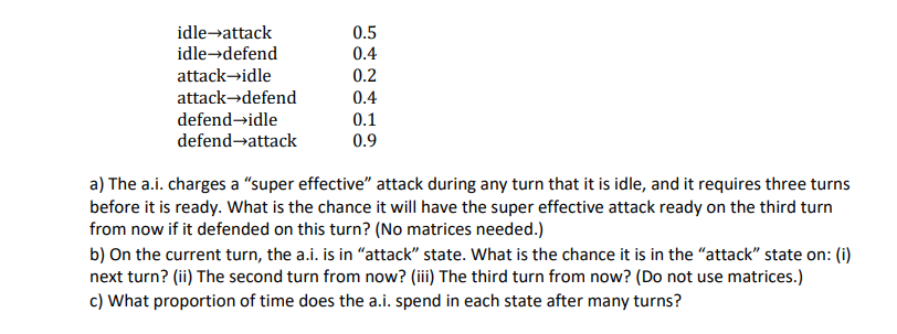 Solved a) The a.i. charges a 
