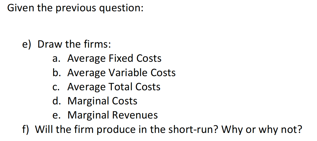 Solved Question 1: Suppose That The Market Price Is | Chegg.com