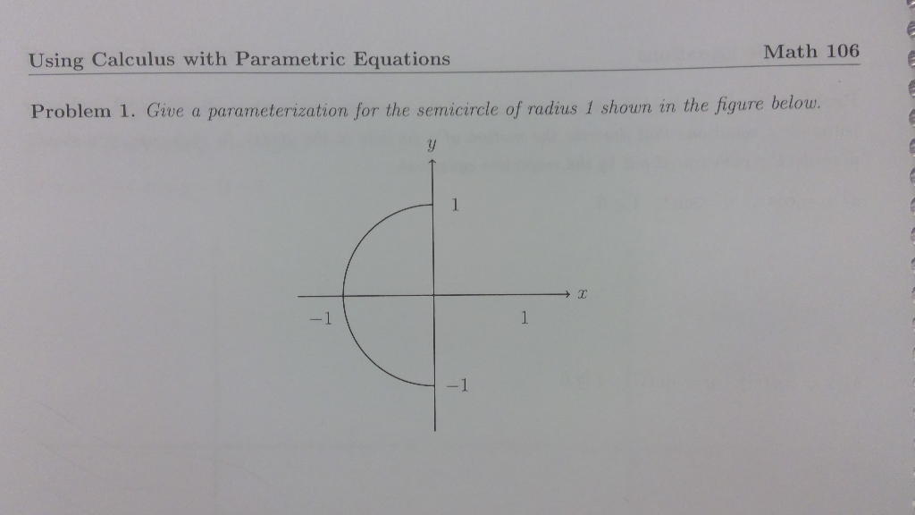 parametric equations calculus examples