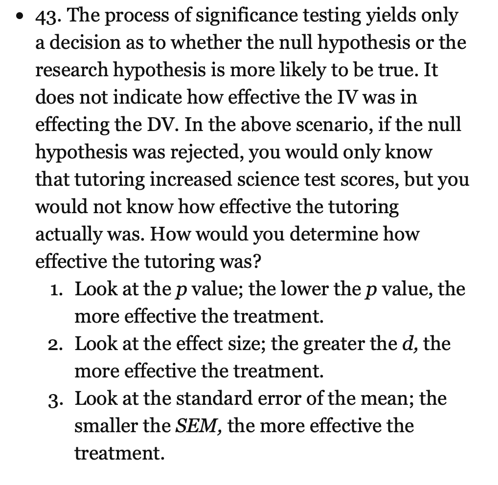 hypothesis multiple choice questions