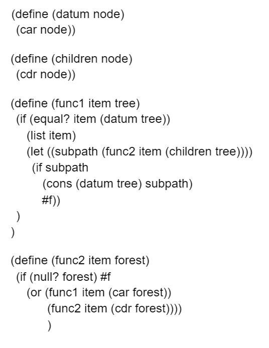 Solved Given the following tree structure and code above, | Chegg.com