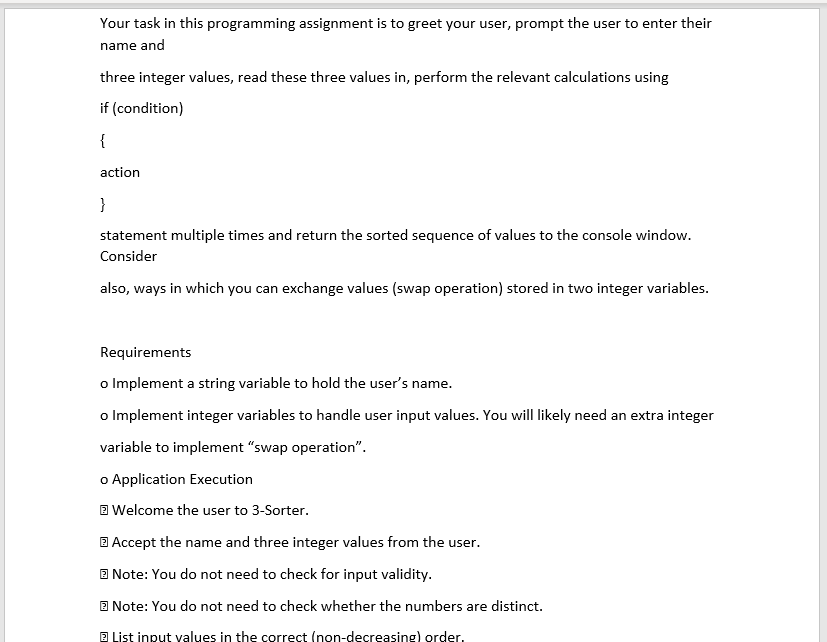 Solved Your task in this programming assignment is to greet | Chegg.com