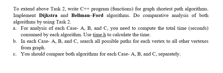 Solved To extend above Task 2, write C++ program (functions) | Chegg.com
