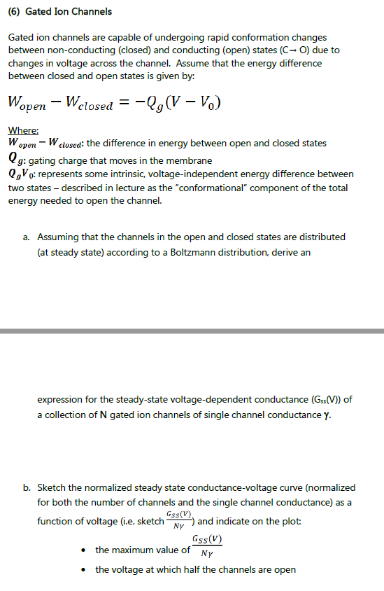 6 Gated Ion Channels Gated Ion Channels Are Capa Chegg Com