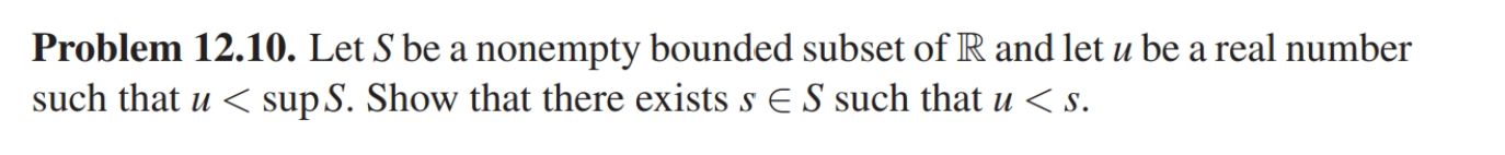 Solved Let S Be A Nonempty Bounded Subset Of R And Let U Be | Chegg.com