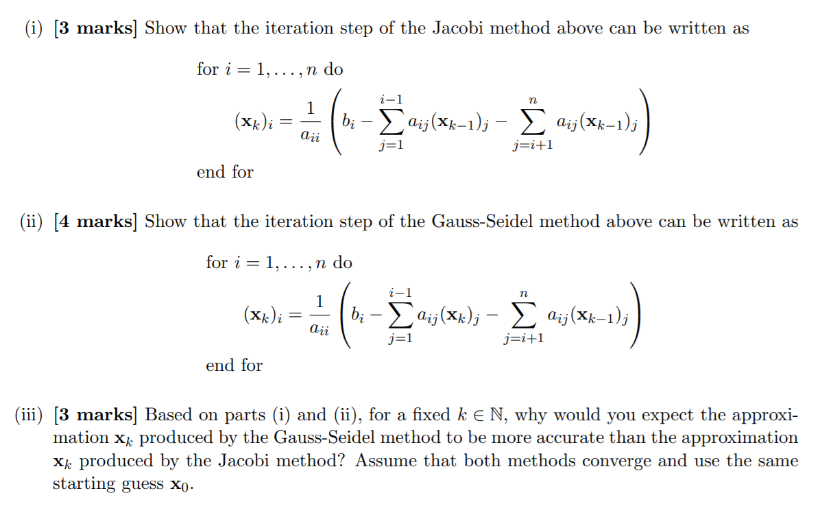 Solved Exercise 2 Given A Matrix A E Rnxn Let The Matri Chegg Com