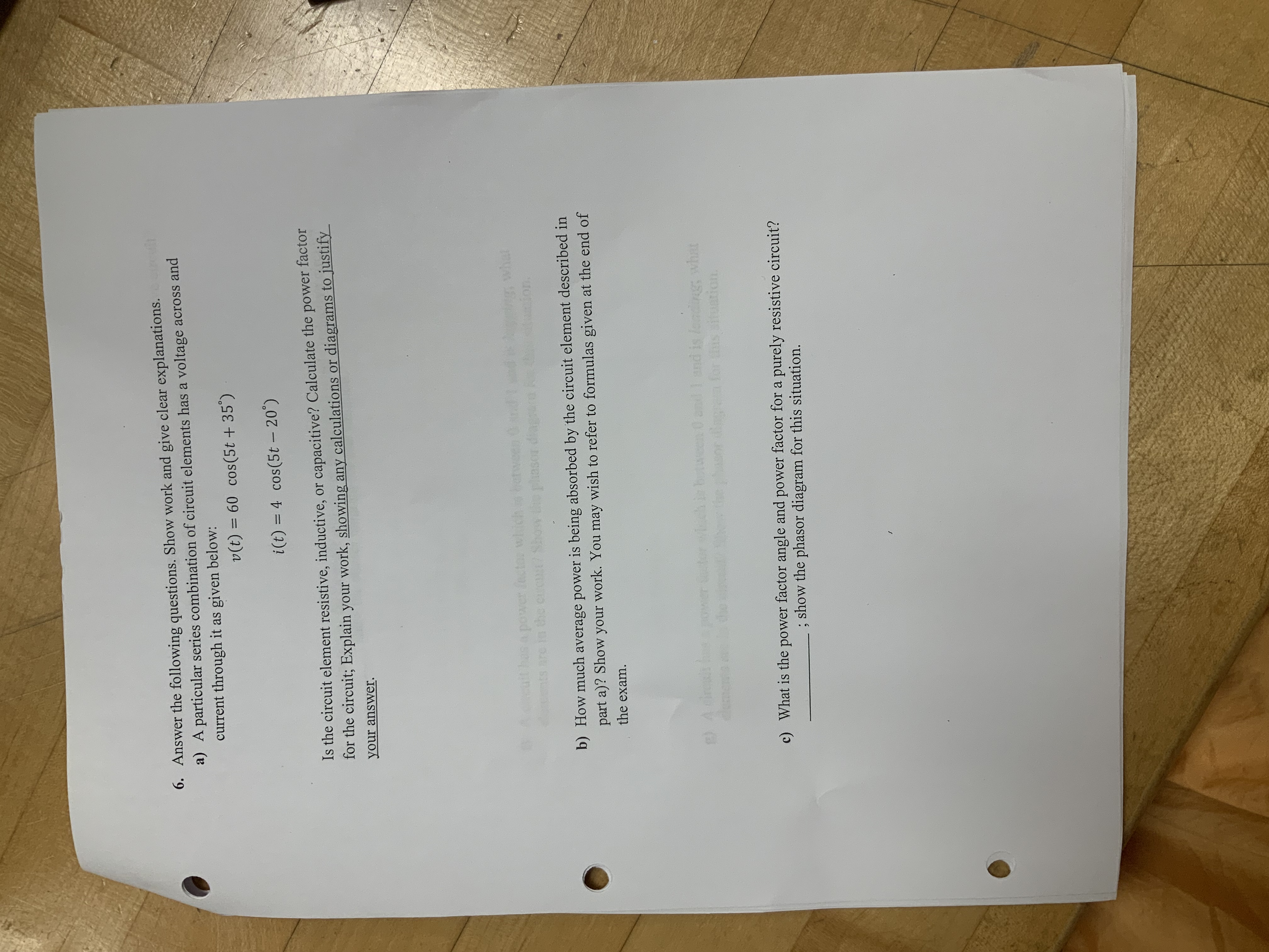 Solved by an EXPERT Answer the following questions. Show work and give ...