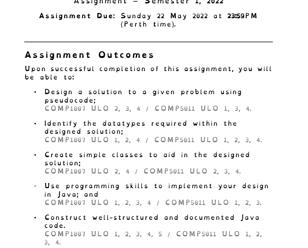 Solved Assignm Assignment Due: Sunday 22 May 2022 at 23:59 | Chegg.com