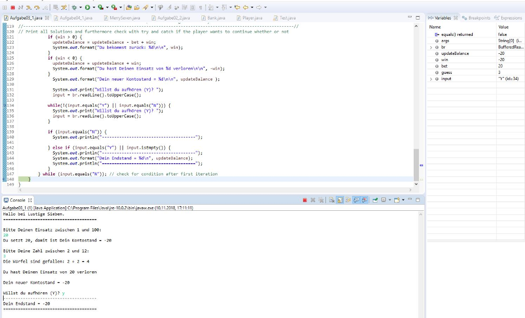 Solved Java : Ending program MerrySeven I found now my first | Chegg.com