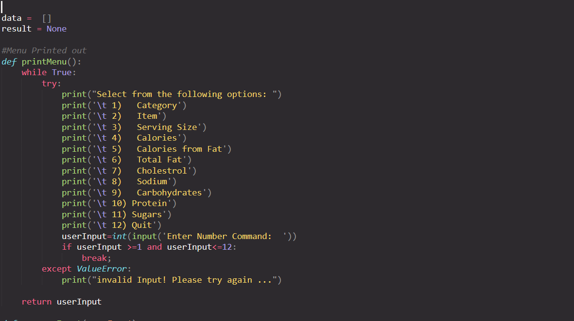 Solved Phase 3 Requirements Python Help! code will meet | Chegg.com