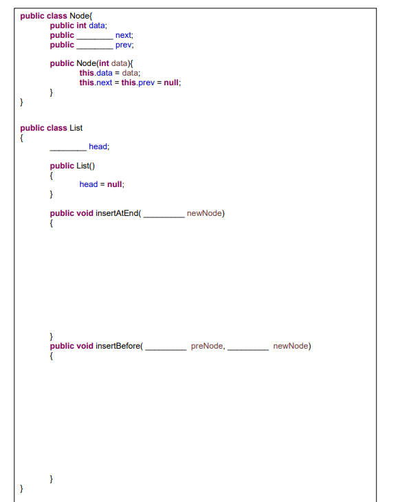 Solved 3. Lets assume that the following Node and List | Chegg.com