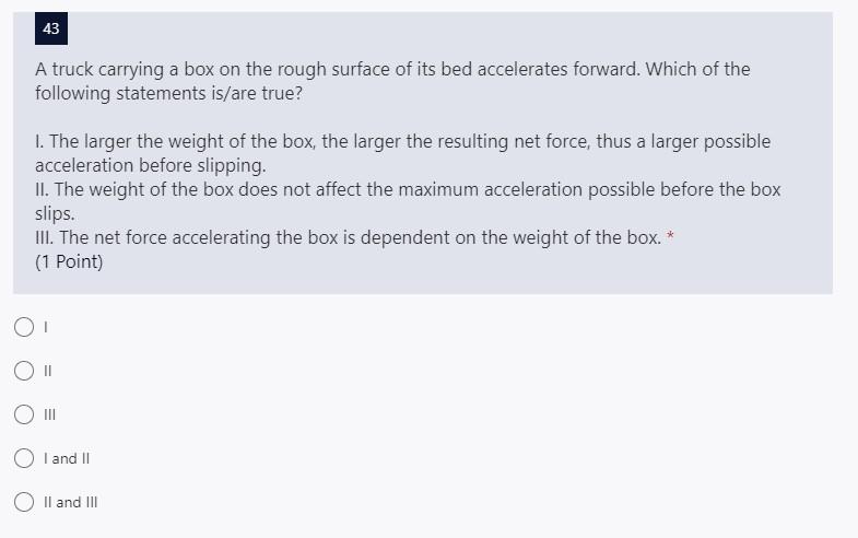 Solved 43 A truck carrying a box on the rough surface of its | Chegg.com