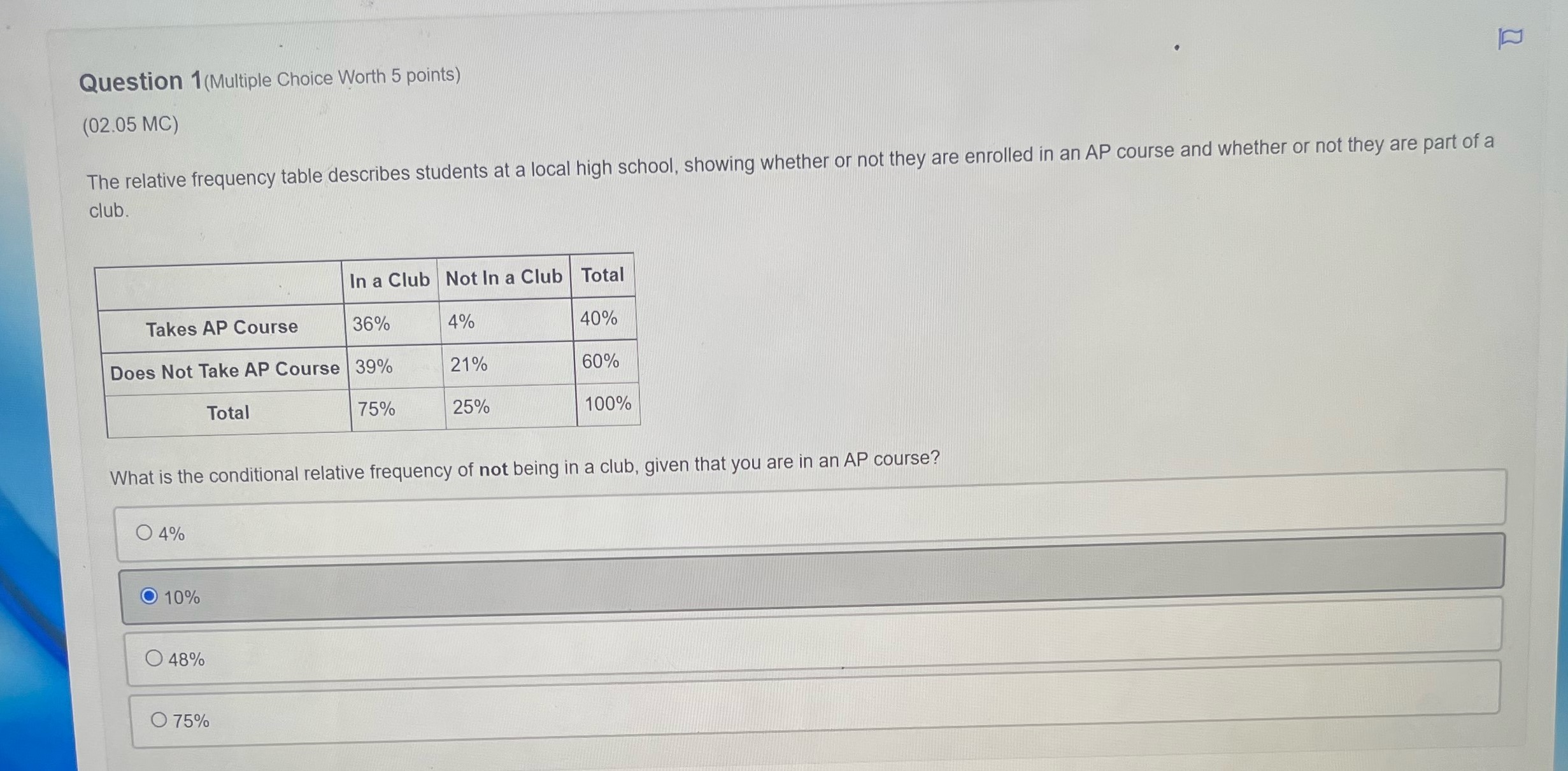 solved-the-relative-frequency-table-describes-students-at-a-chegg