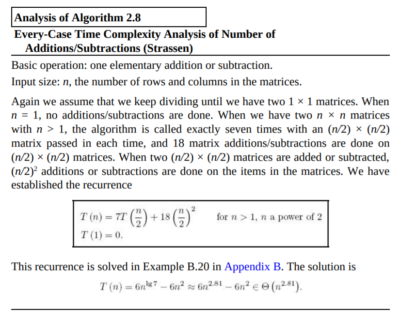 Solve The Recurrence Relation In Analysis Of Chegg Com