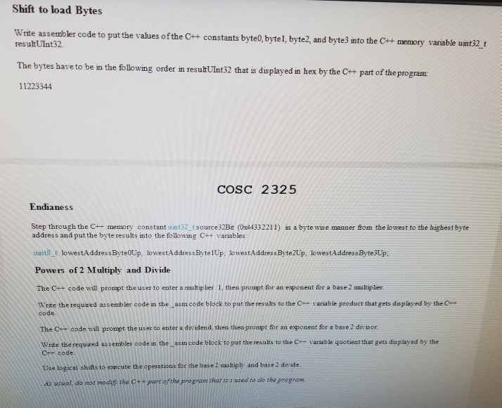 Solved COSC 2325 In this project dowaload the Shifter cpp | Chegg.com