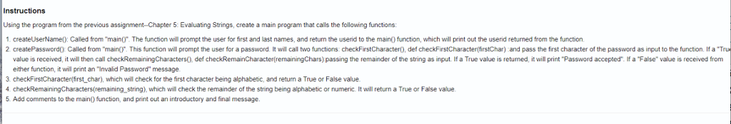 Solved Instructions Using the program from the previous | Chegg.com