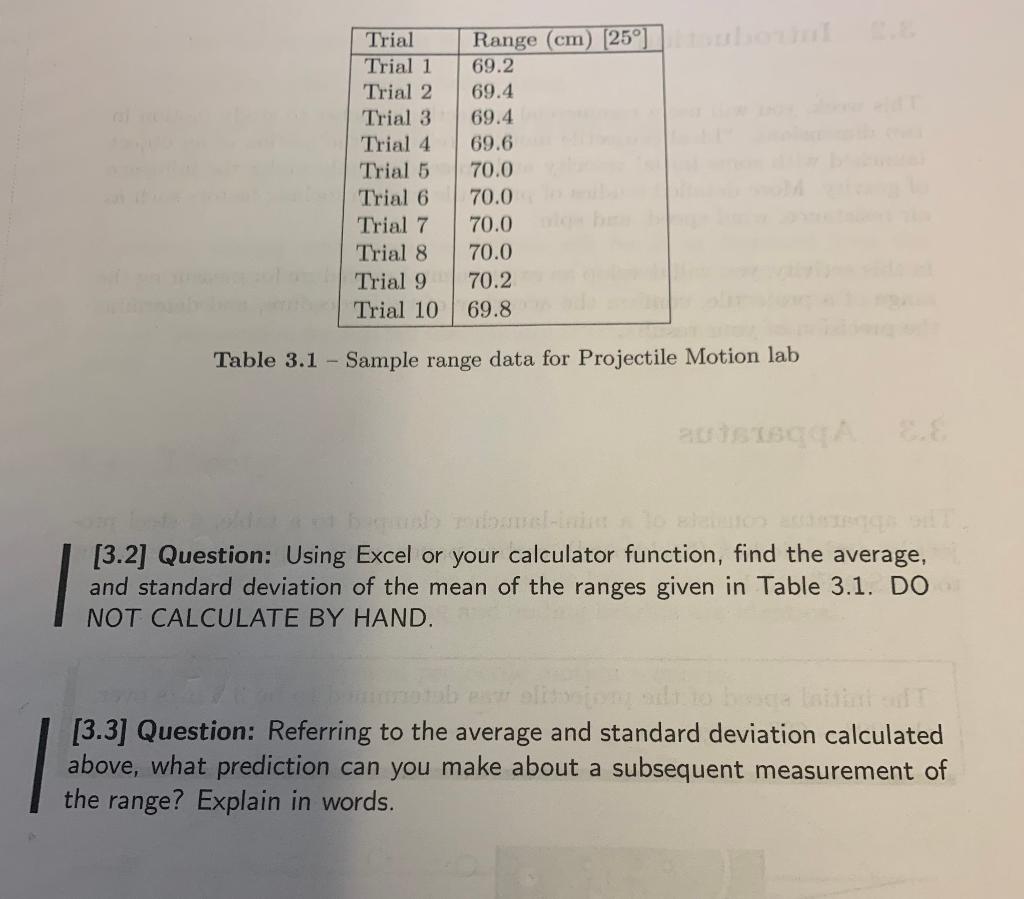 Solved PLEASE I NEED HELP WITH QUESTIONS 3.1 3.2 AND 3.3 | Chegg.com