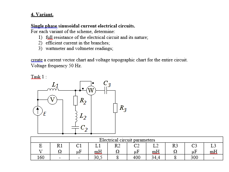 Solved Single phase sinusoidal current electrical circuits. | Chegg.com