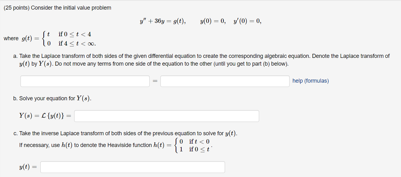 Solved (25 points) Consider the initial value problem | Chegg.com