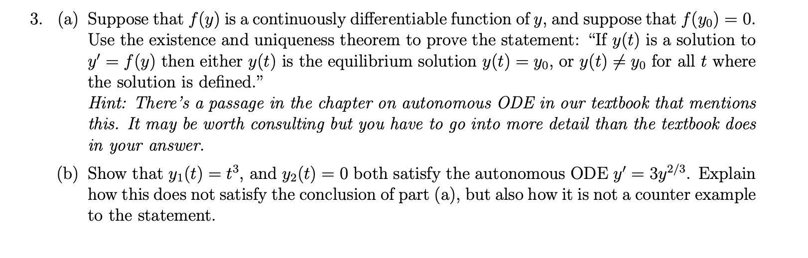 Solved Theorem 2.4.1 | Existence And Uniqueness Theorem For | Chegg.com