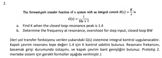 Solved The forward-path transfer function of a system with | Chegg.com