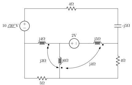 Solved Find the complex power of the 2V voltage source in | Chegg.com