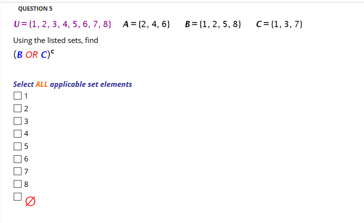 Solved I think it's 2, 3, 5. 7. 8 but I am not sure | Chegg.com