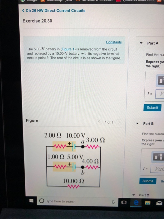 Solved Ch 26 HW Direct-Current Circuits Exercise 26.30 | Chegg.com