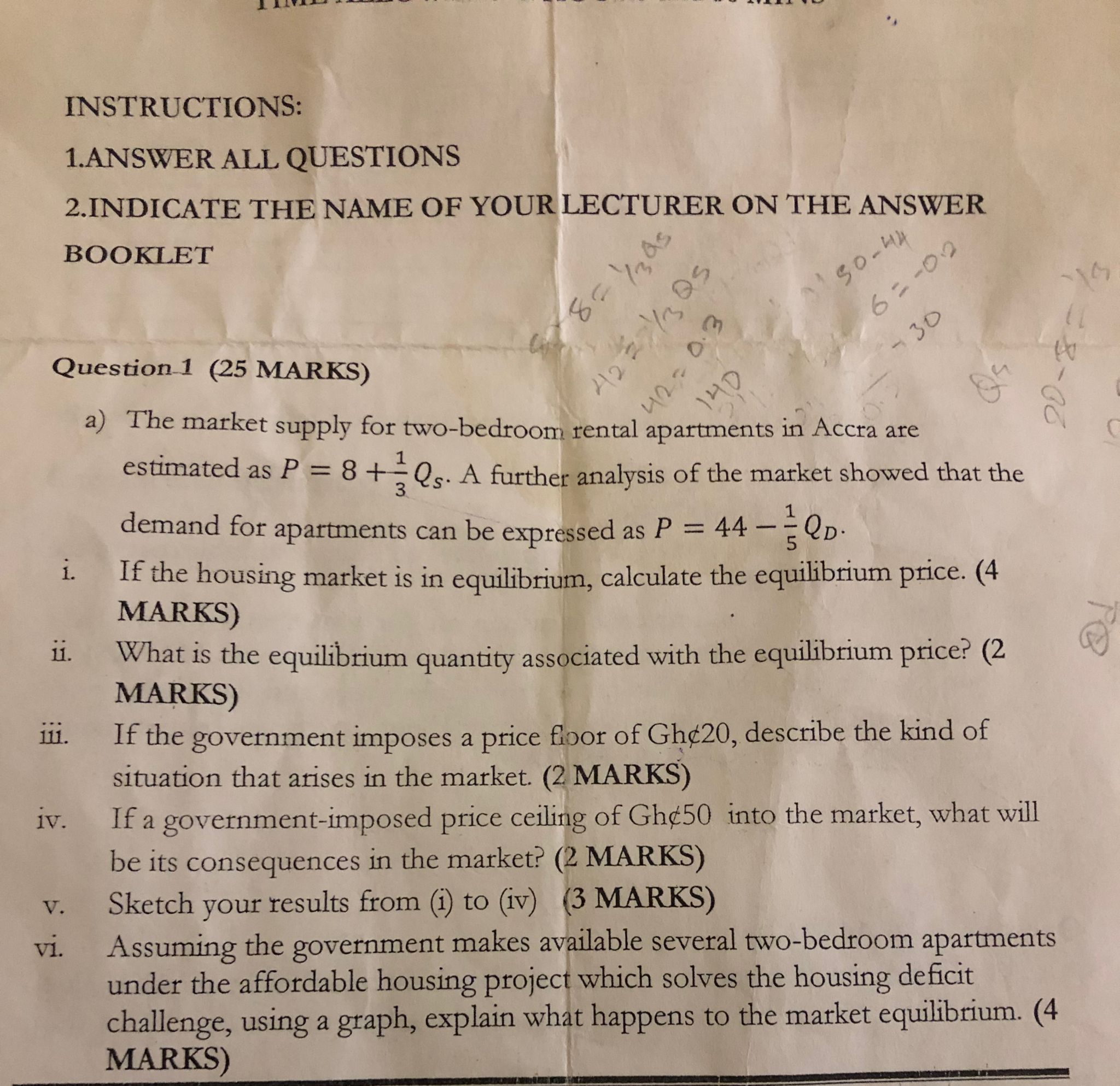 Solved INSTRUCTIONS: 1.ANSWER ALL QUESTIONS 2.INDICATE THE | Chegg.com