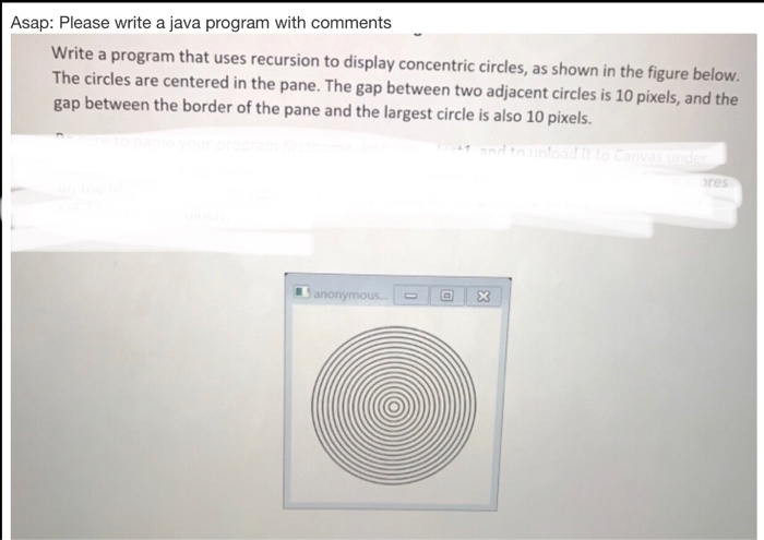 Solved Asap: Please write a java program with comments Write | Chegg.com