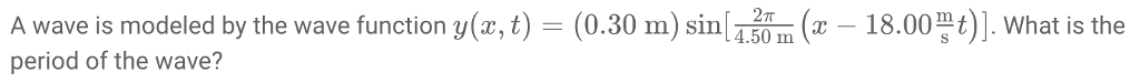 Solved A wave is modeled by the wave function y (z,t) = | Chegg.com