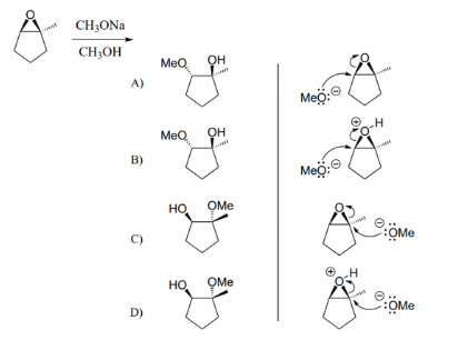 Solved NaBH4 MeOH ОН Оме А) C) Ph. Ph. ОН ONa Мео. B) Ph. D) | Chegg.com