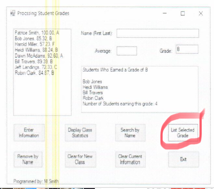 Specific Letter Grade(Visual Basic Programming) | Chegg.com