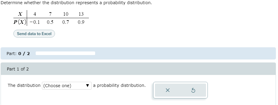 Solved Determine whether the distribution represents a | Chegg.com