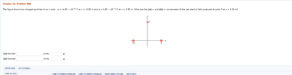 Solved Chapter 22, Problem 009 The figure shows two cheged | Chegg.com
