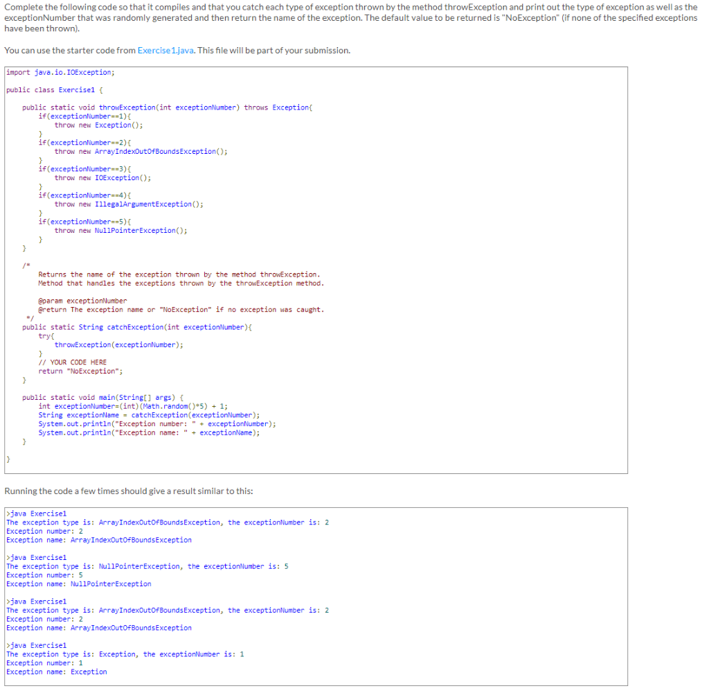 Solved Complete the following code so that it compiles and | Chegg.com