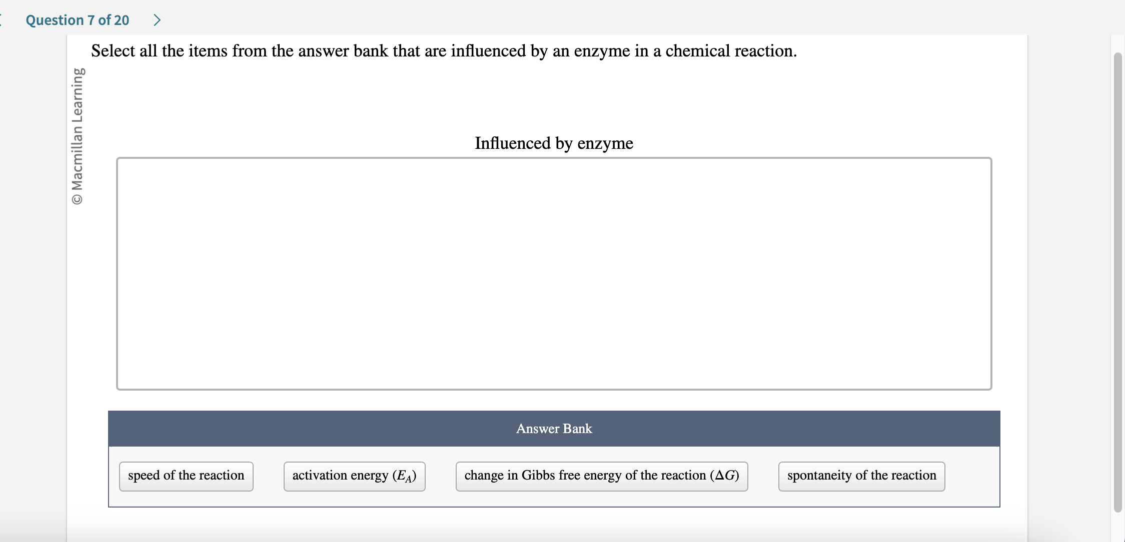 Solved Select all the items from the answer bank that are | Chegg.com