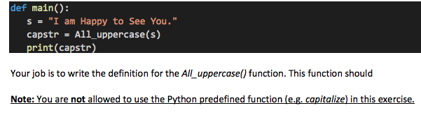 Solved Def Main S I Am Happy To See You Capstr Al Chegg Com