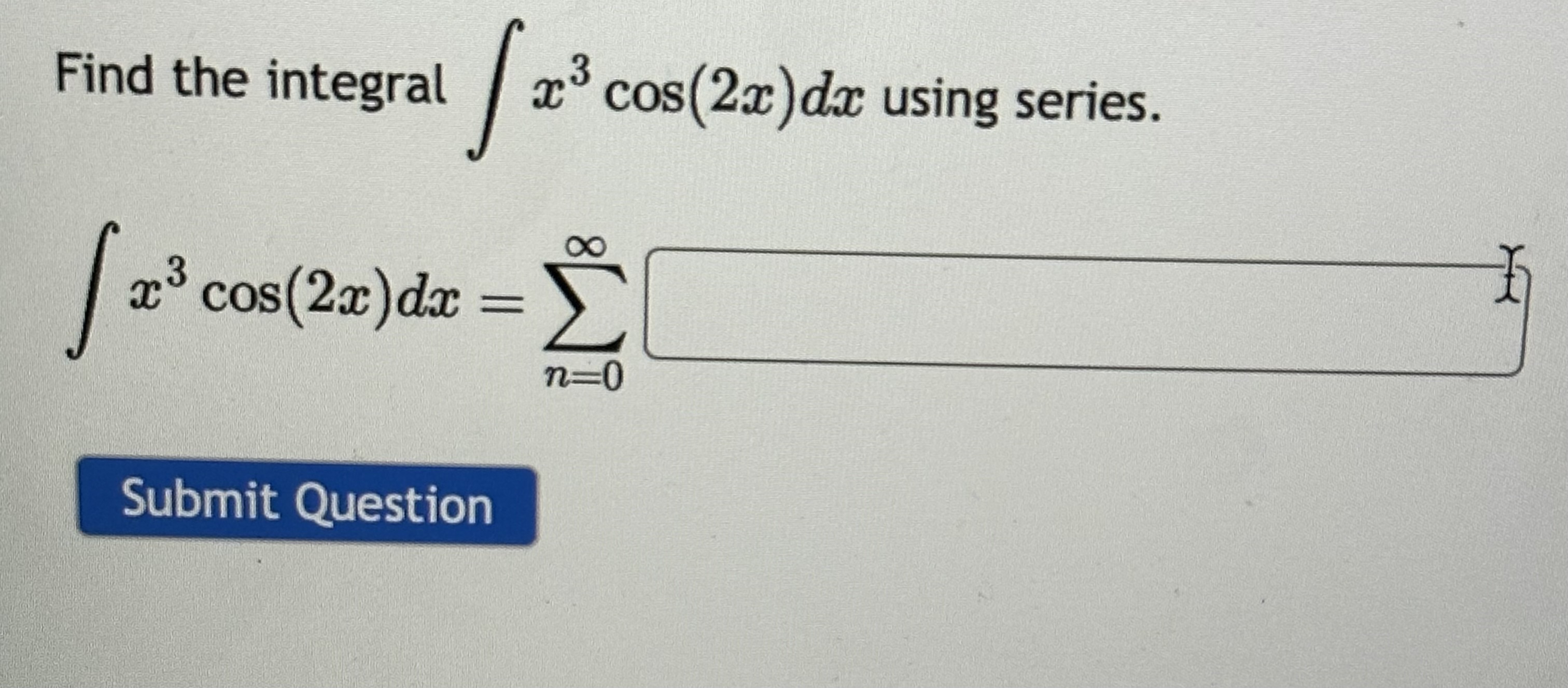 integration of x^3 cos 2x dx