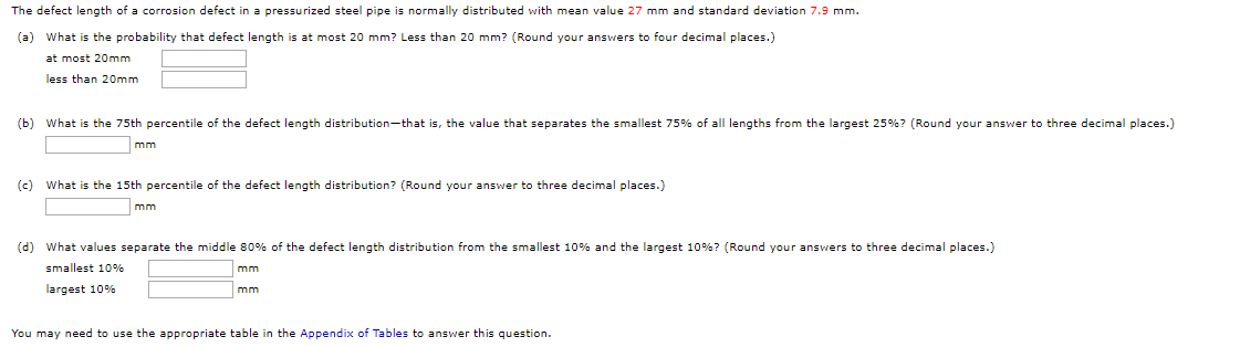 Solved The defect length of a corrosion defect in a | Chegg.com