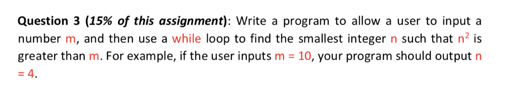 Solved Question 3 (15% of this assignment): Write a program | Chegg.com